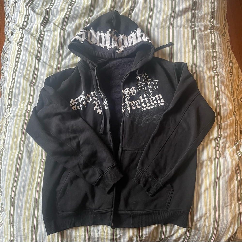 SOUTH POLE BLACK GRUNGE SKATER LIMITED EDITION EFFORTLESS PERFECTION COLLECTION